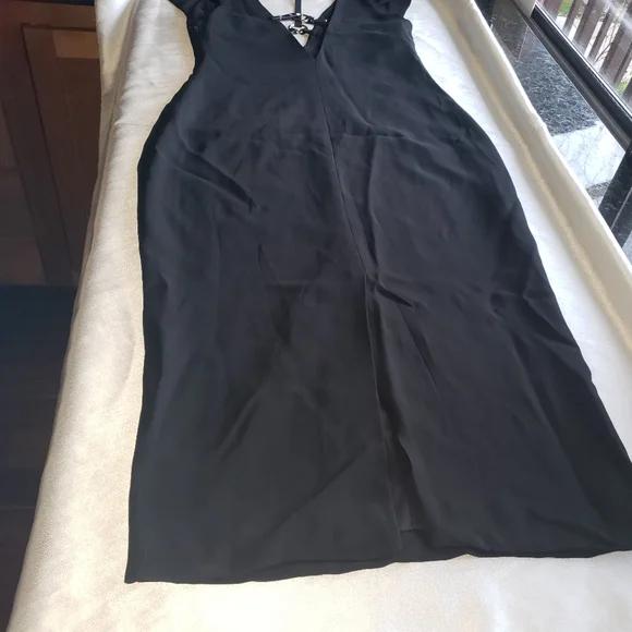MONSE Harness Midi Dress in Black Sz 8